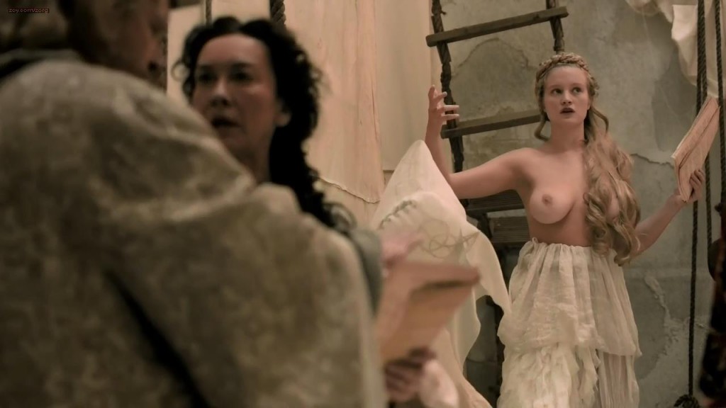 Laura Haddock And Busty Blond Nude Topless Da Vinci S Demons