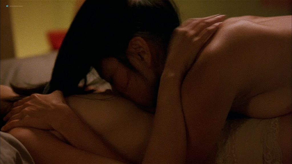 Michelle Krusiec Nude Topless And Lesbian Sex With Lynn Chen Saving